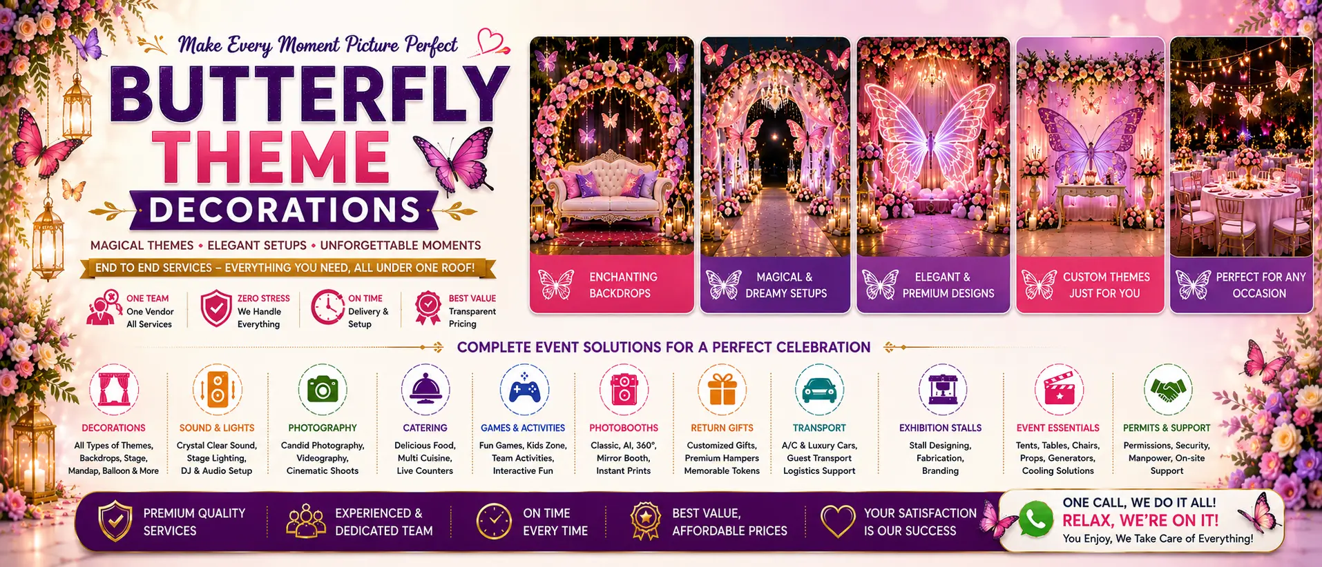 Butterfly Theme Decorations Theme Decorations in Vijayawada