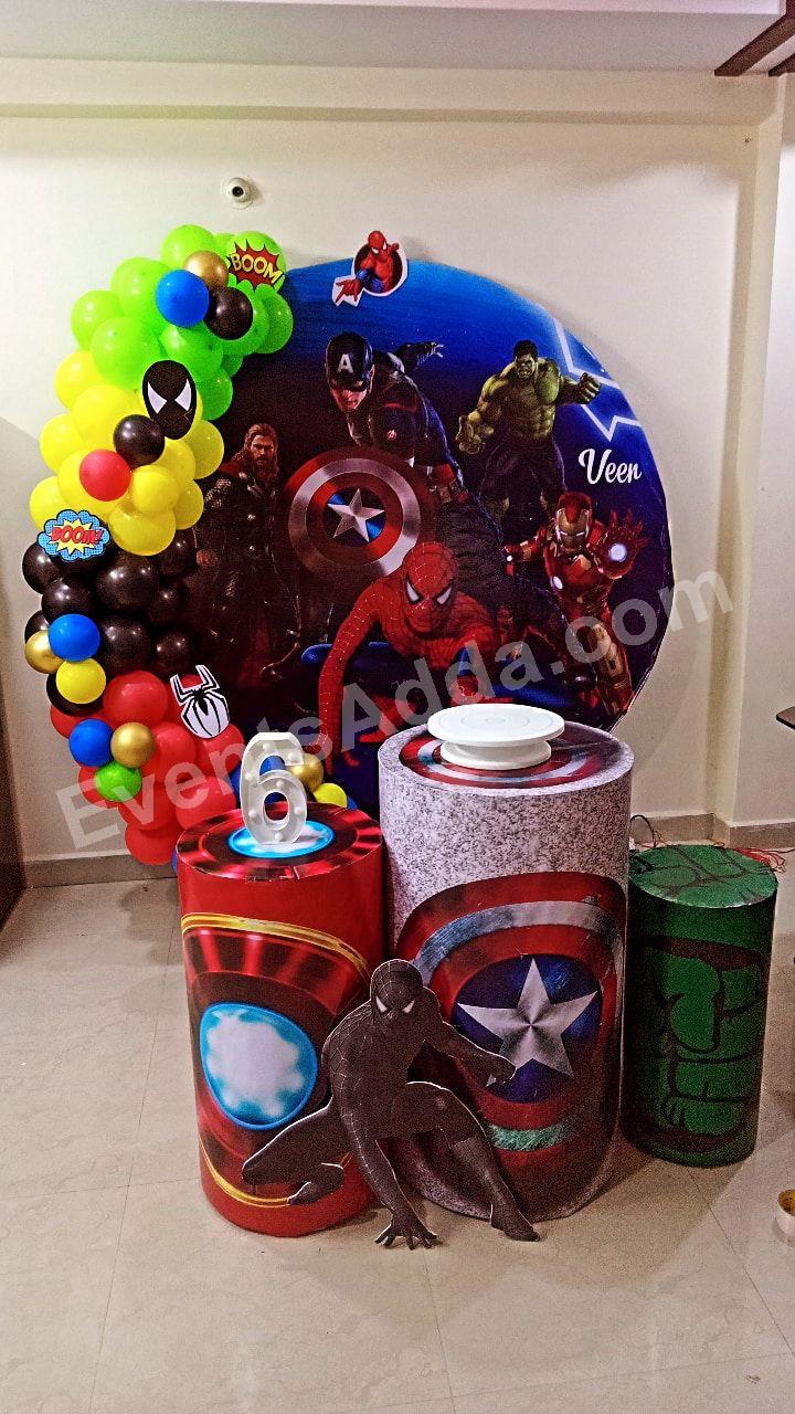 avengers-superhero-theme-birthday-decoration in Jorhat
