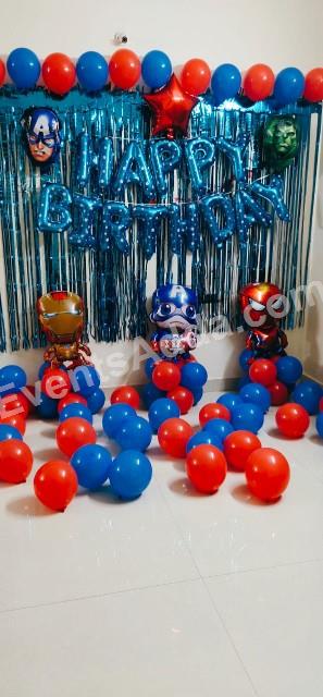 avengers-theme-birthday-balloon-decoration in Jorhat