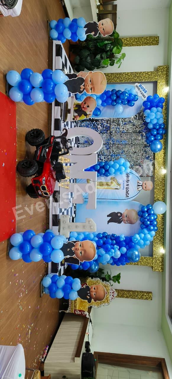 Birthday room decoration with balloons in Bengaluru