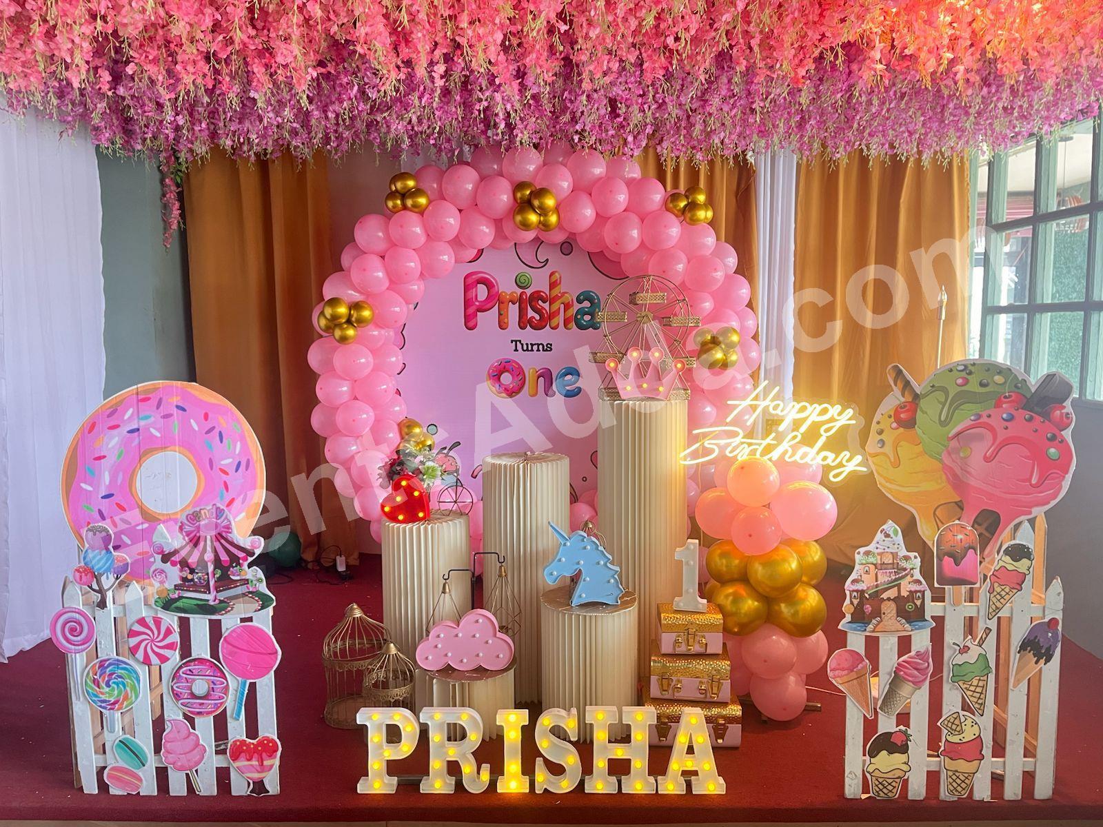 Candyland Themed First Birthday Decoration in Udaipur