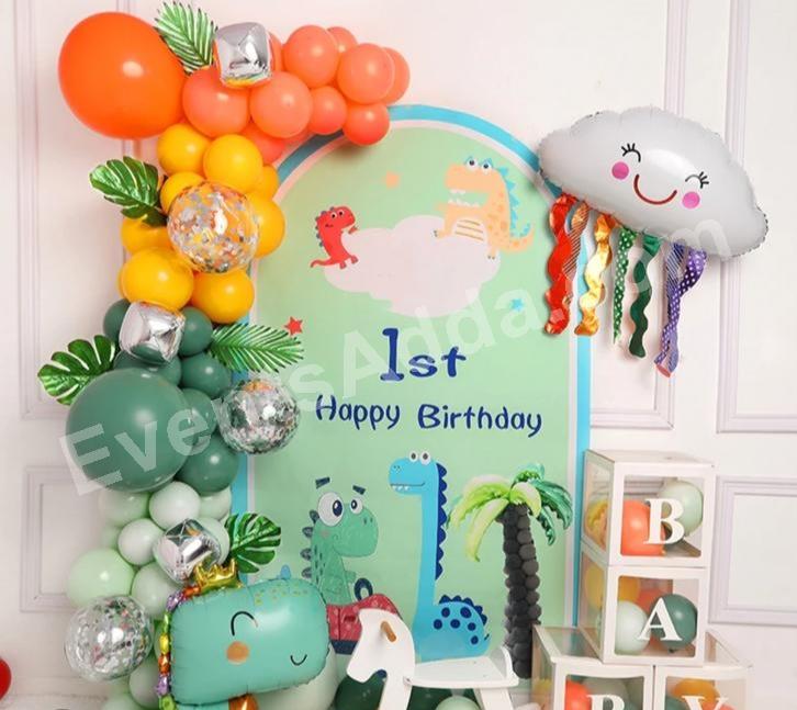 Dinosaur Theme First Birthday Decoration Decoration in Vijayawada