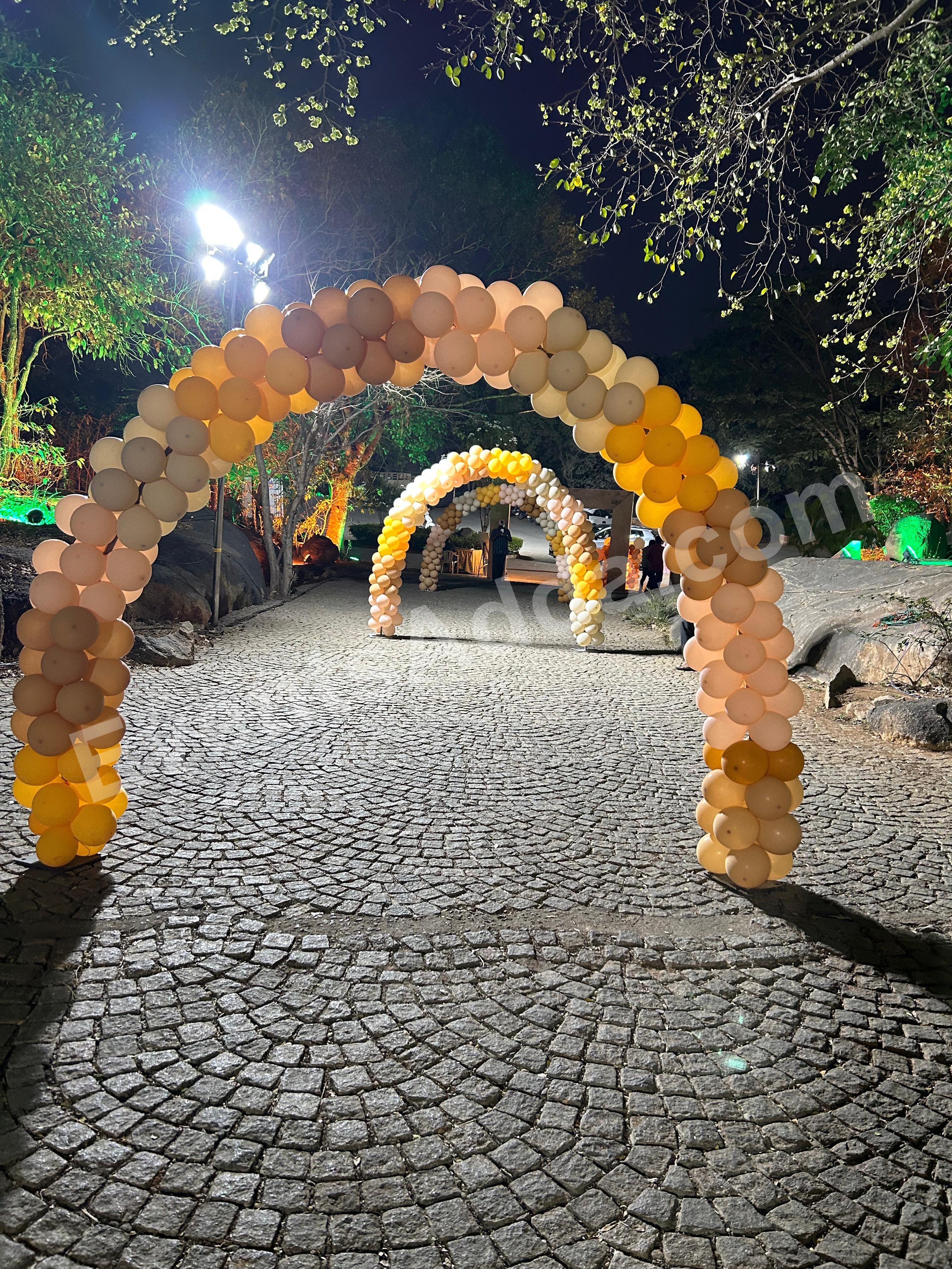 elegant-balloon-entrance-arch-decoration Decoration in =Hyderabad