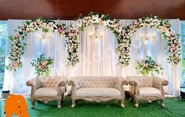 elegant-floral-arch-wedding-stage-decoration in Ahmedabad