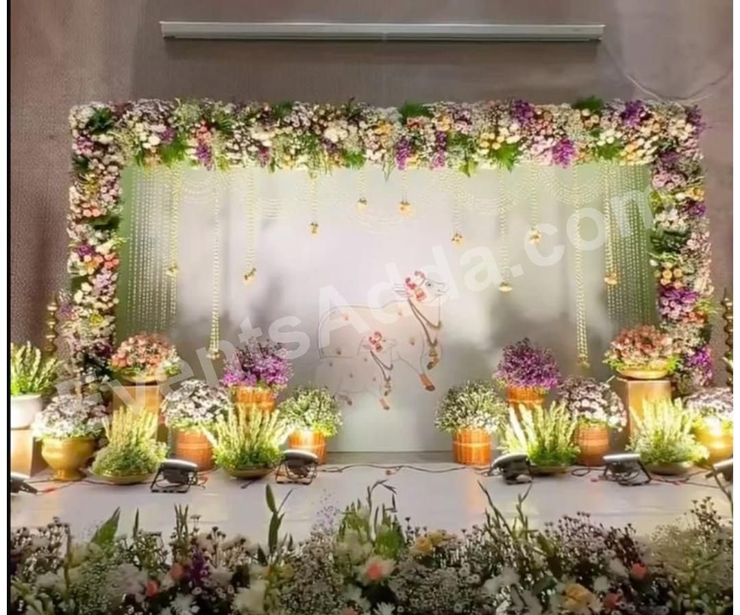 Elegant Floral Baby Shower Stage Decoration Decoration in Malaysia