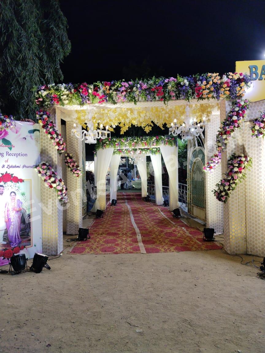 elegant-floral-entrance-arch-decoration in Bangalore