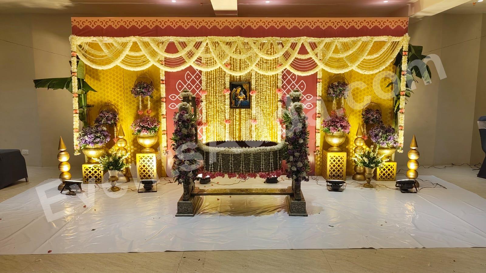 Elegant Naming Ceremony Balloon Decoration in Muzaffarpur