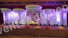 elegant-purple-floral-stage-decoration in Singapore