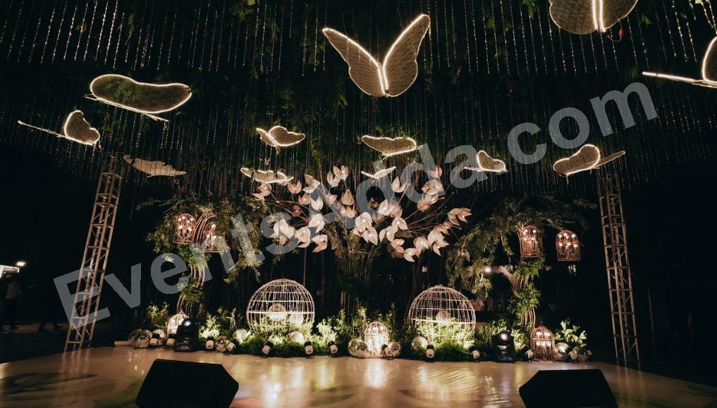 enchanted-butterfly-forest-lounge-decoration in Kolkata