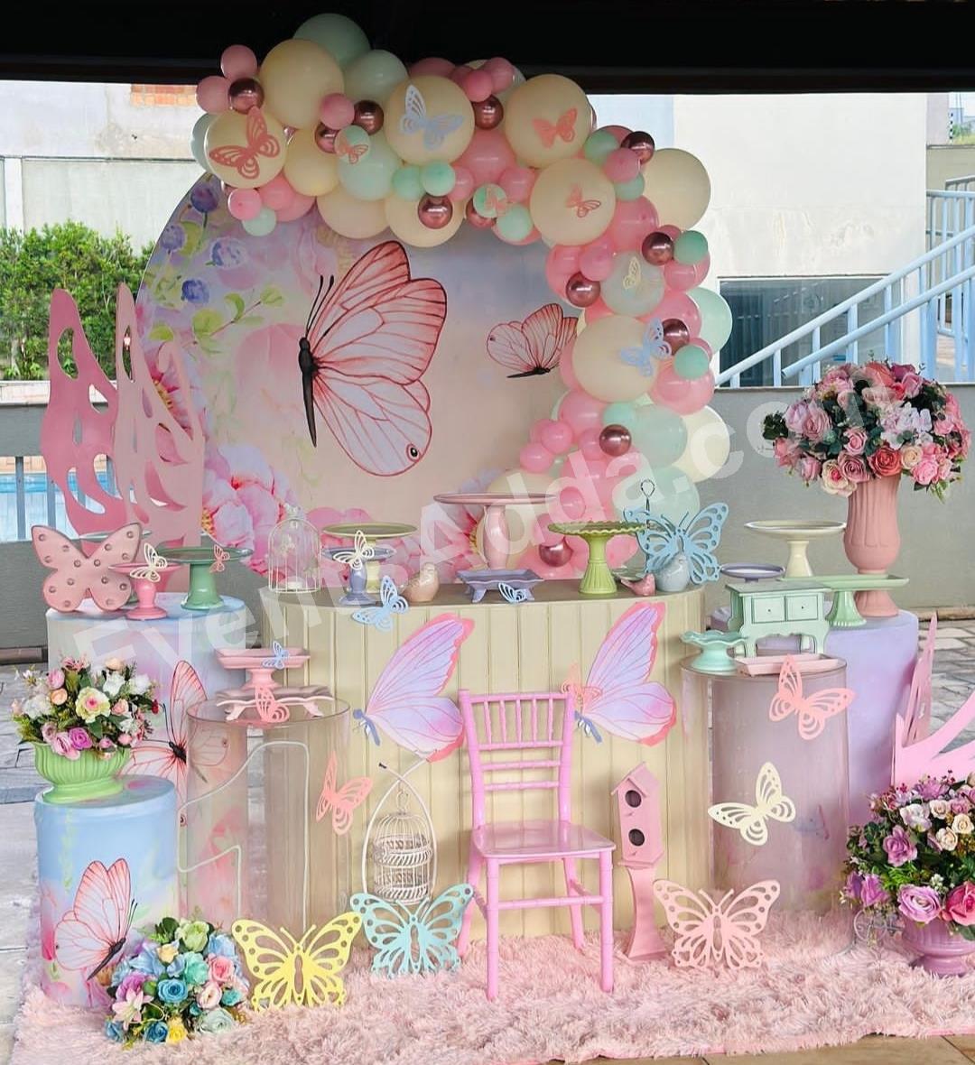 enchanted-butterfly-garden-birthday-decoration in Mumbai