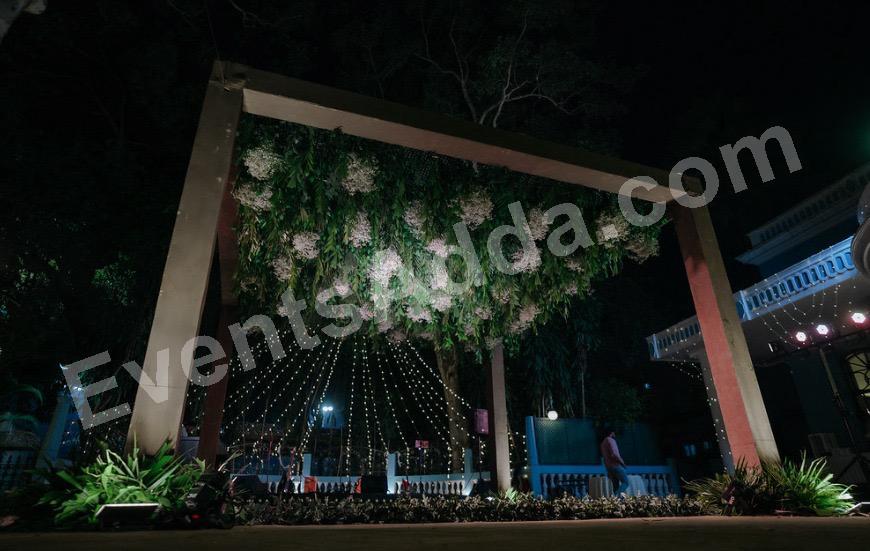 enchanted-green-canopy-entrance-decoration in Kolkata