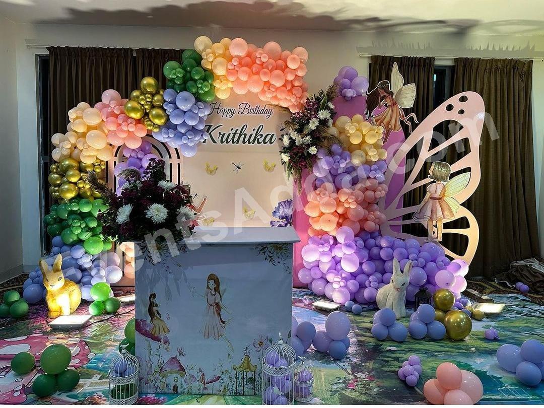 fairy-butterfly-garden-birthday-decoration Decoration in =Hyderabad