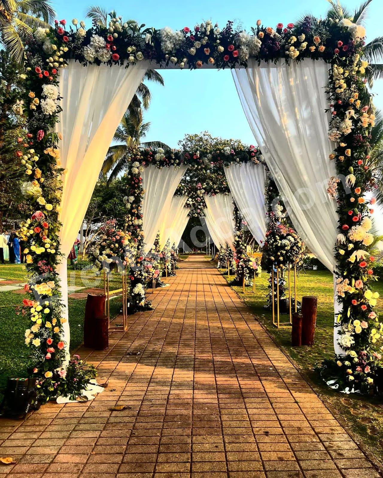 Floral Garden Wedding Entrance Decoration Decoration in Malaysia