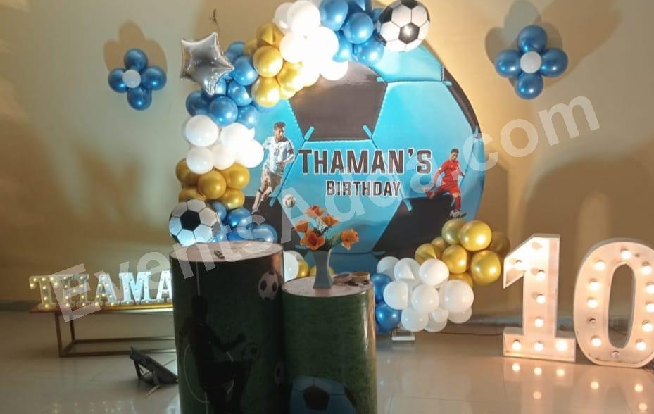 football-themed-birthday-decoration in Ahmedabad