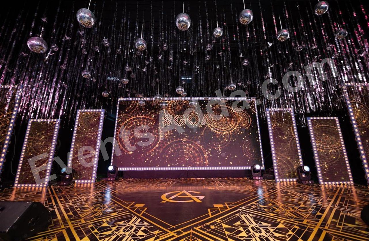 glamorous-disco-mirror-ball-stage-decoration in Singapore