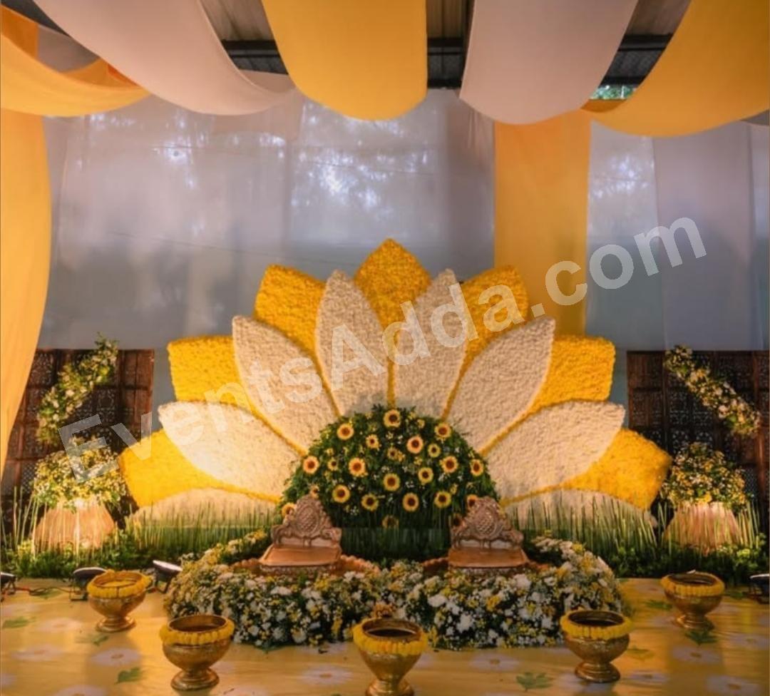 grand-lotus-floral-stage-decoration in Ahmedabad
