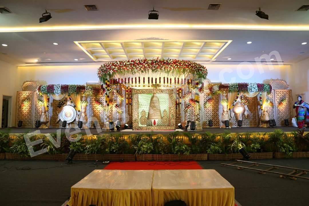 Grand Traditional Floral Stage Decoration Decoration in Bangalore