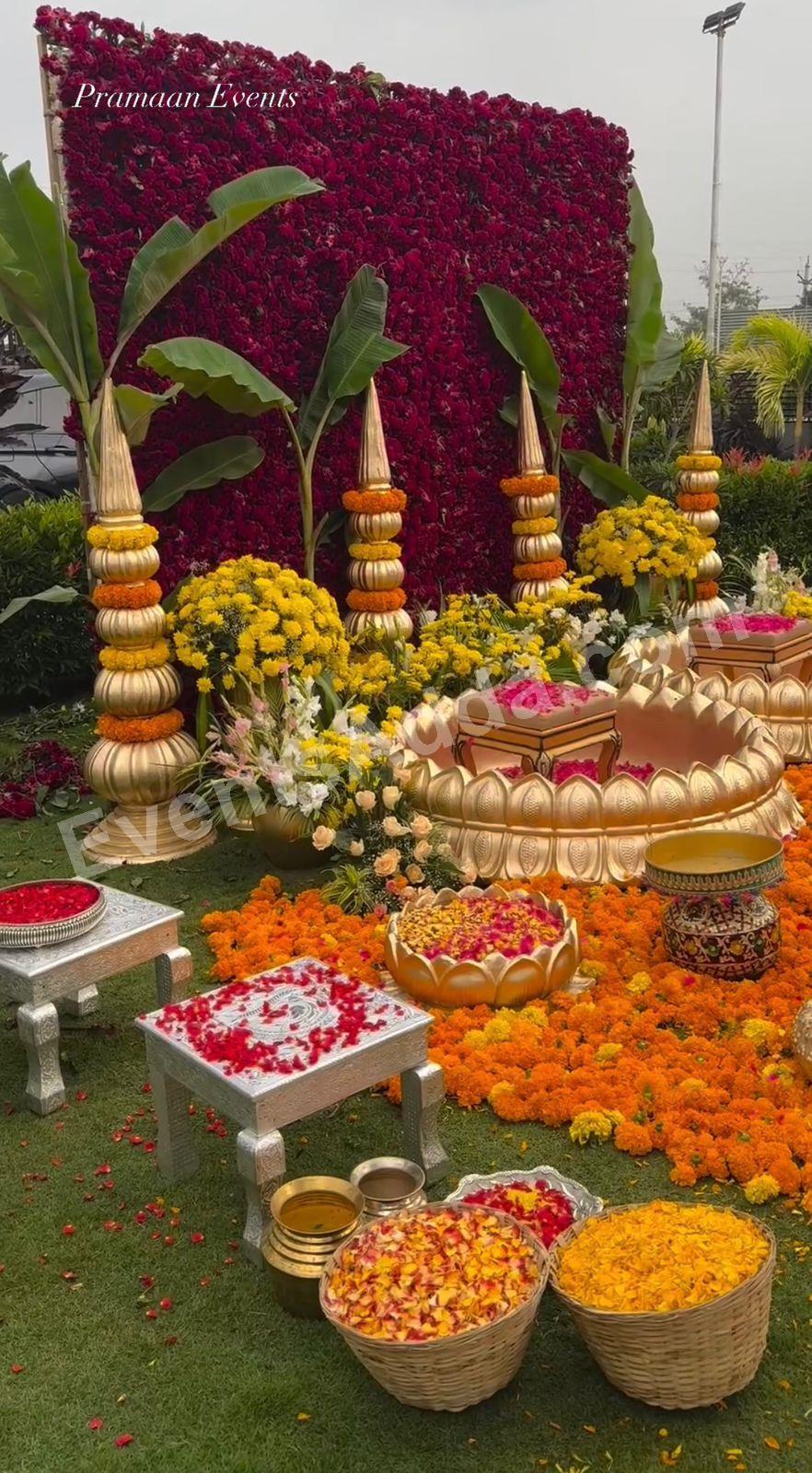 haldi-backdrop Decoration in Bengaluru