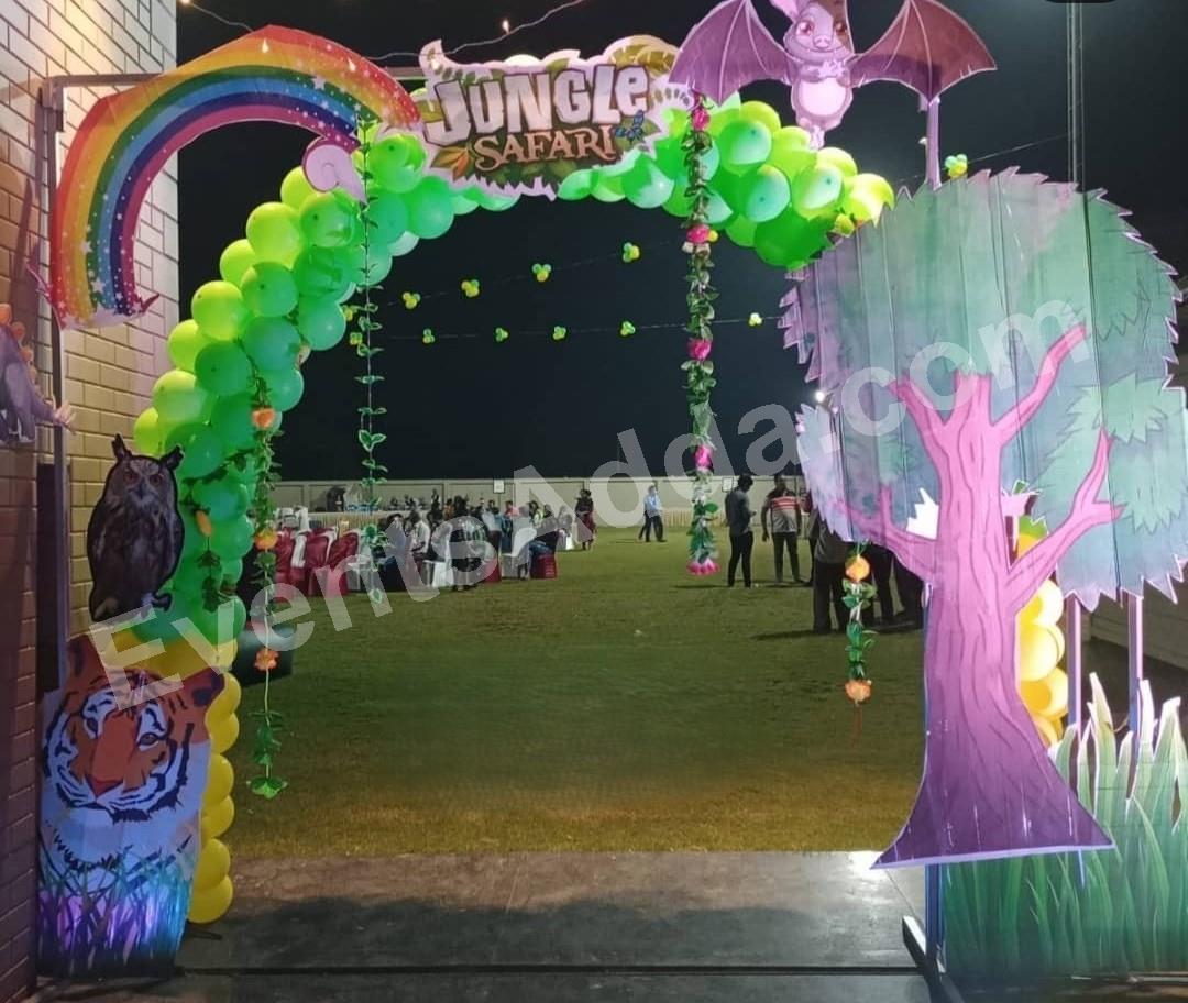 Jungle Safari Entrance Gate Decoration Decoration theme setup in Vijayawada