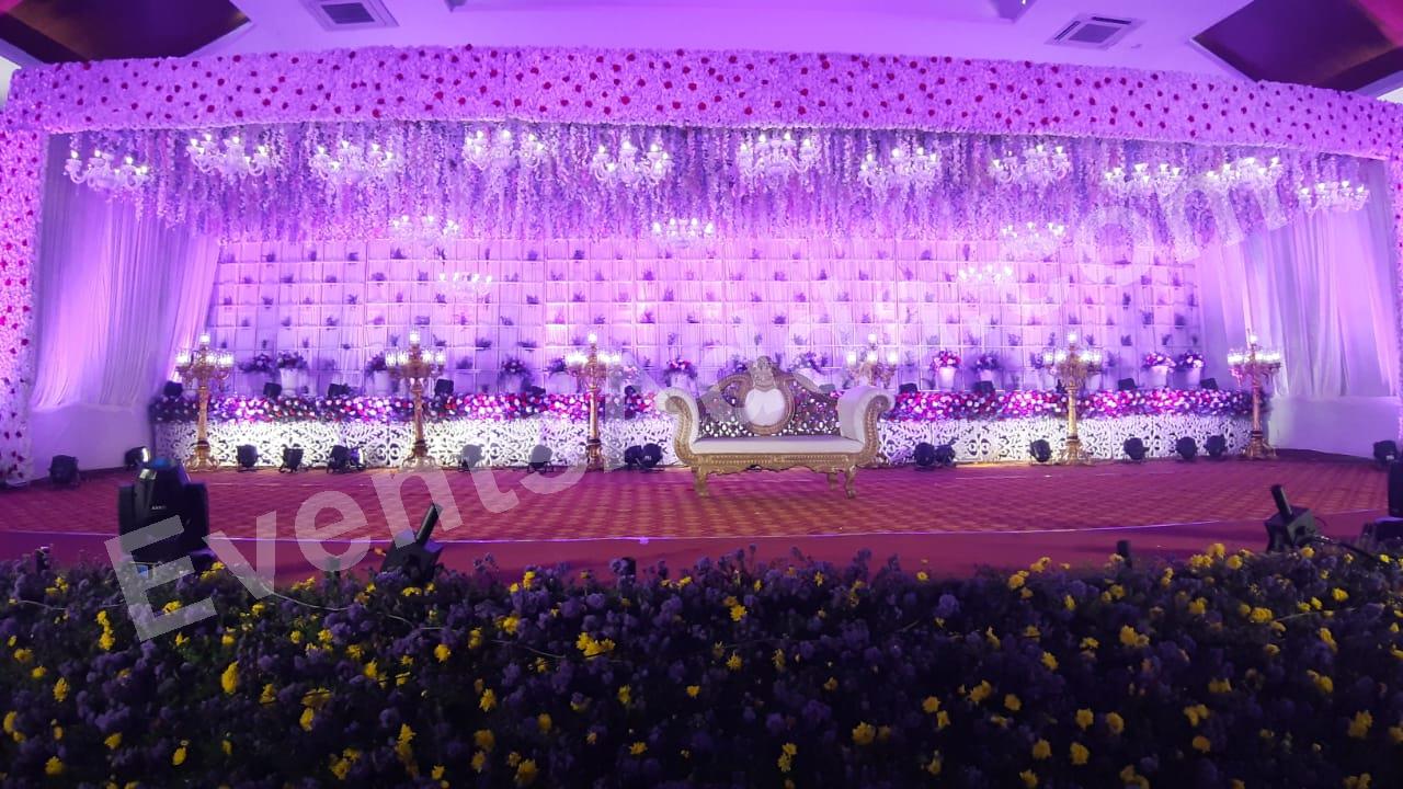 lavender-floral-luxury-stage-decoration in Singapore