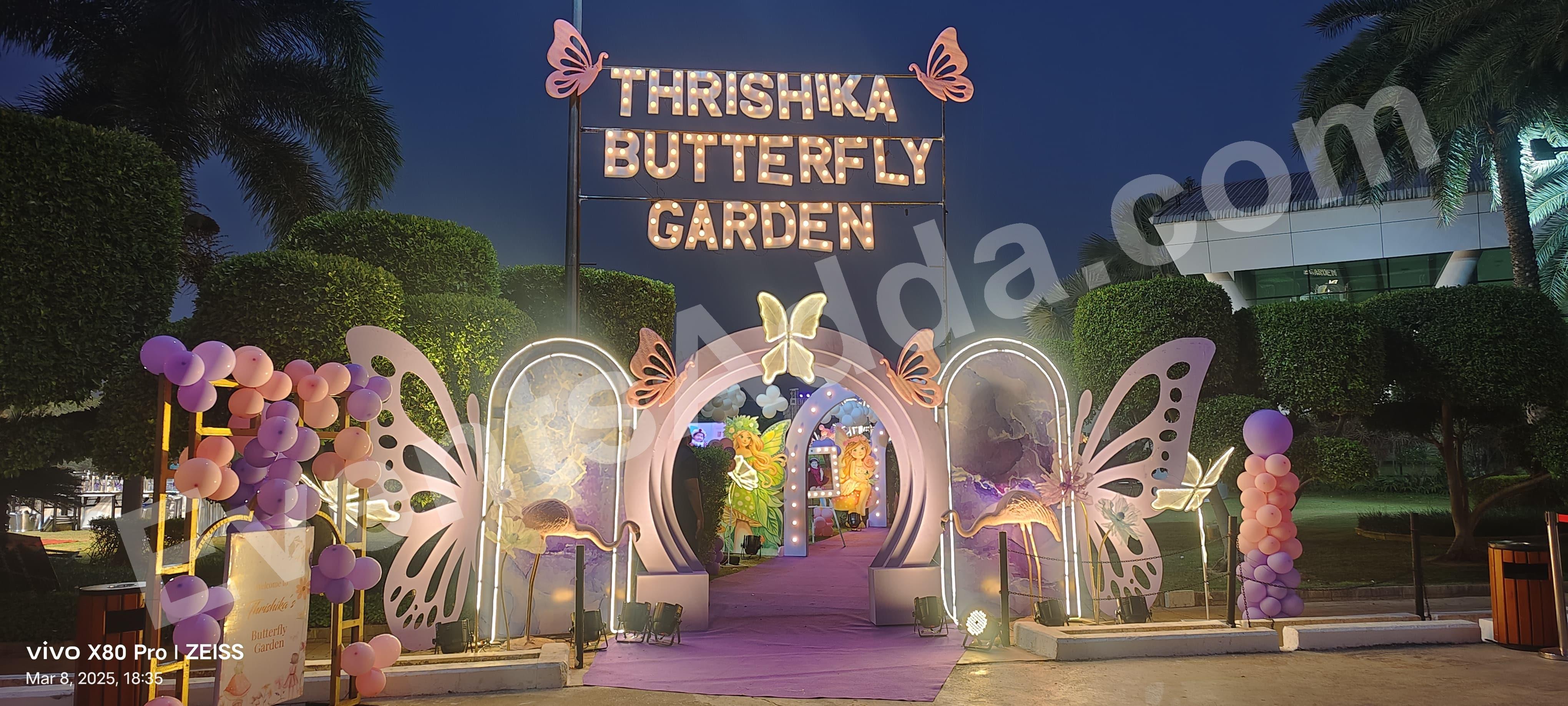 luxury-butterfly-garden-entrance-decoration Decoration in =Nagarkurnool