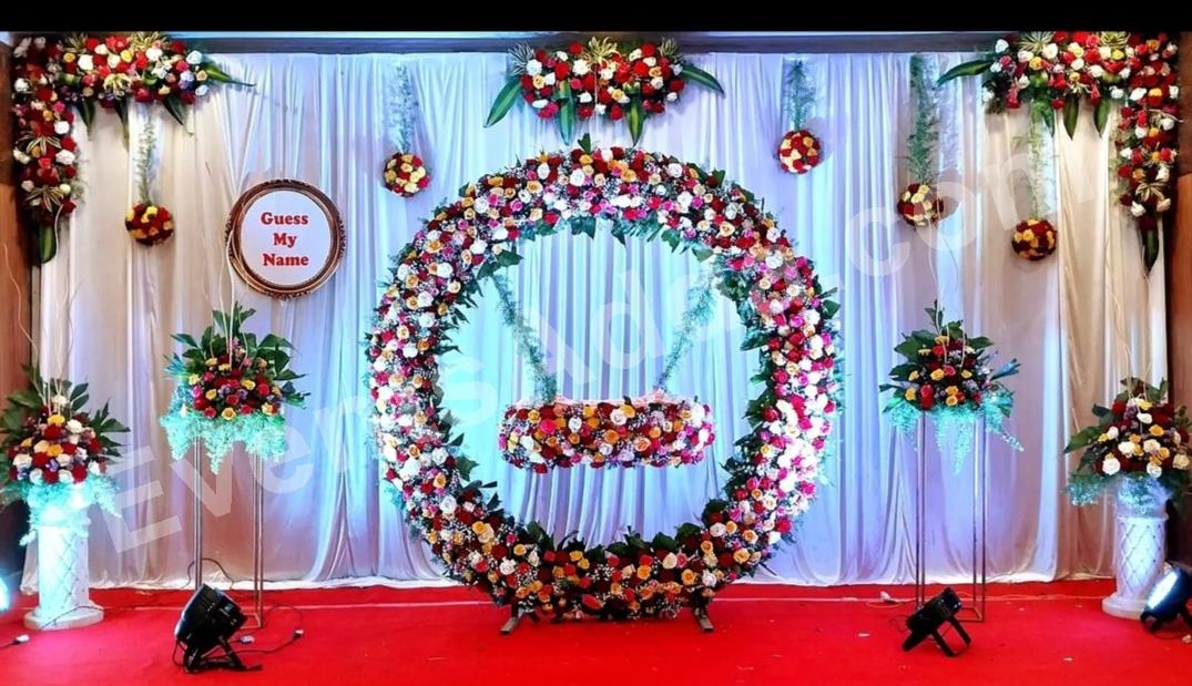 luxury-circular-floral-swing-decoration in Hyderabad
