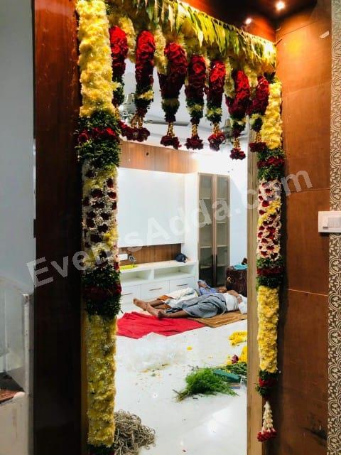 Luxury Floral Door Entrance Decoration Decoration in Siddipet