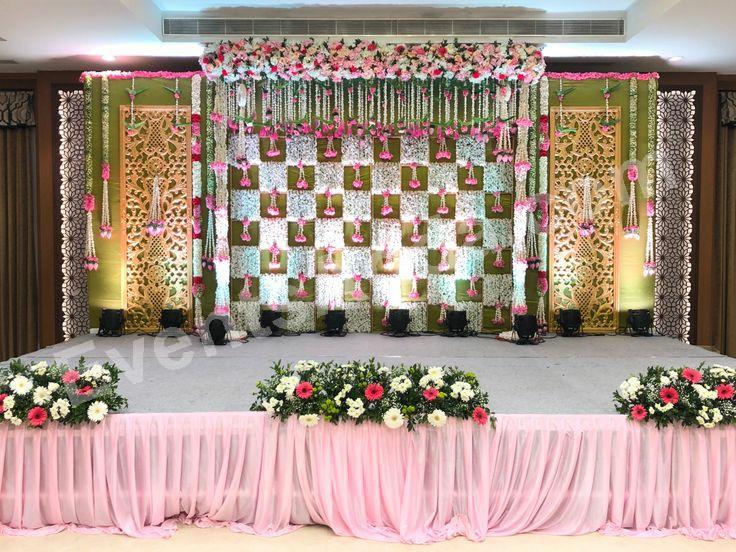 luxury-floral-jhoomar-wedding-stage-decoration in Chandigarh