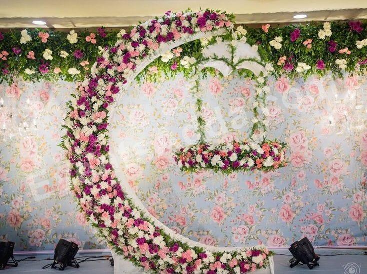 luxury-floral-moon-swing-cradle-ceremony-decoration in Hyderabad