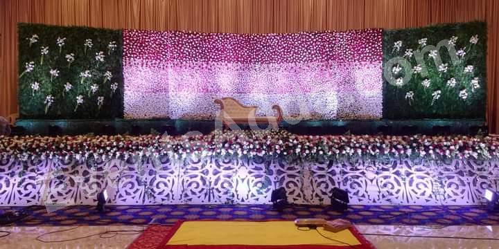 luxury-floral-wedding-reception-stage-decoration in Chandigarh