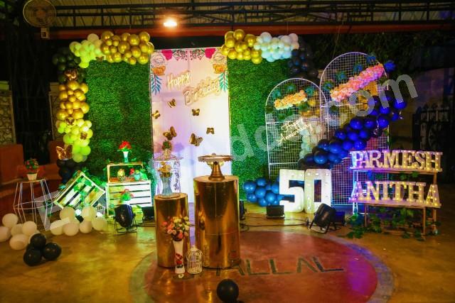 Luxury Green Garden 50th Birthday Decoration Decoration in Dubai