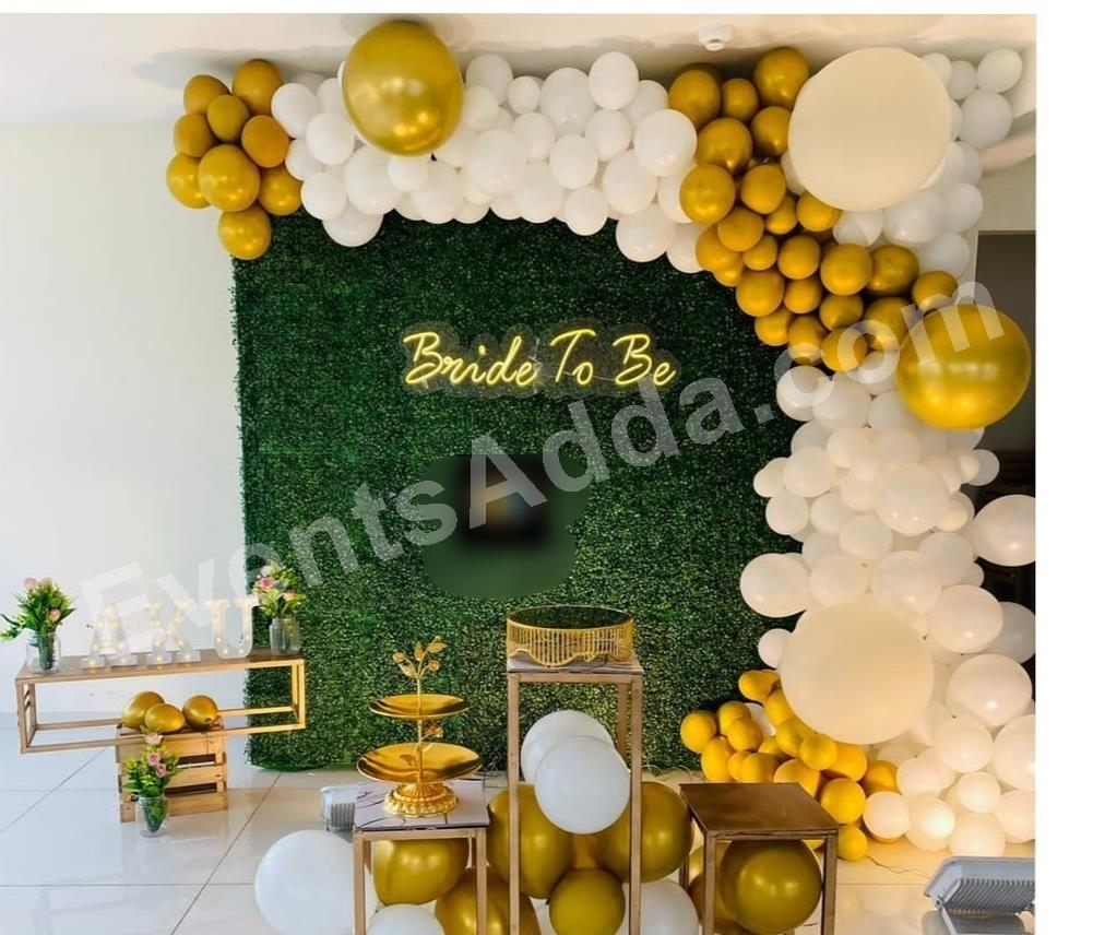 Luxury Green Hedge Bride To Be Backdrop Decoration Decoration in Vijayawada