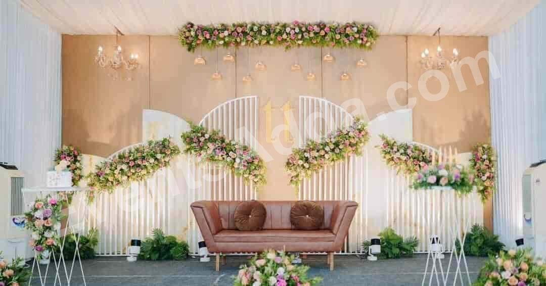 luxury-modern-floral-wedding-stage-decoration in Chandigarh