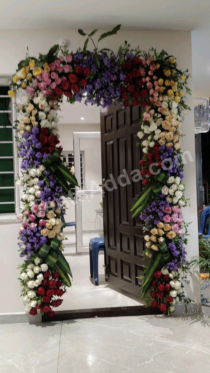 luxury-premium-rose-floral-door-entrance-decoration in Jaipur