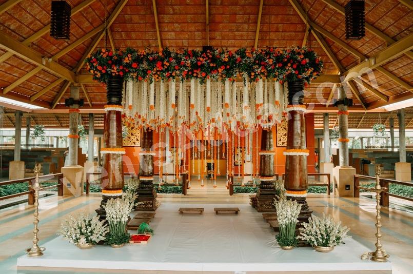 luxury-traditional-floral-wedding-mandap-decoration in Kolkata