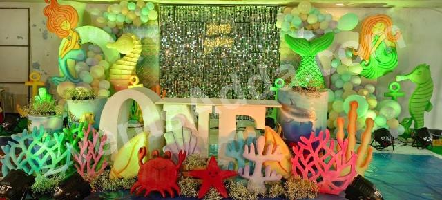 Luxury Under the Sea First Birthday Decoration Decoration in Vijayawada