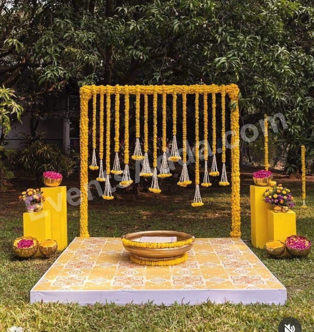 marigold-floral-swing-decoration in Vizag