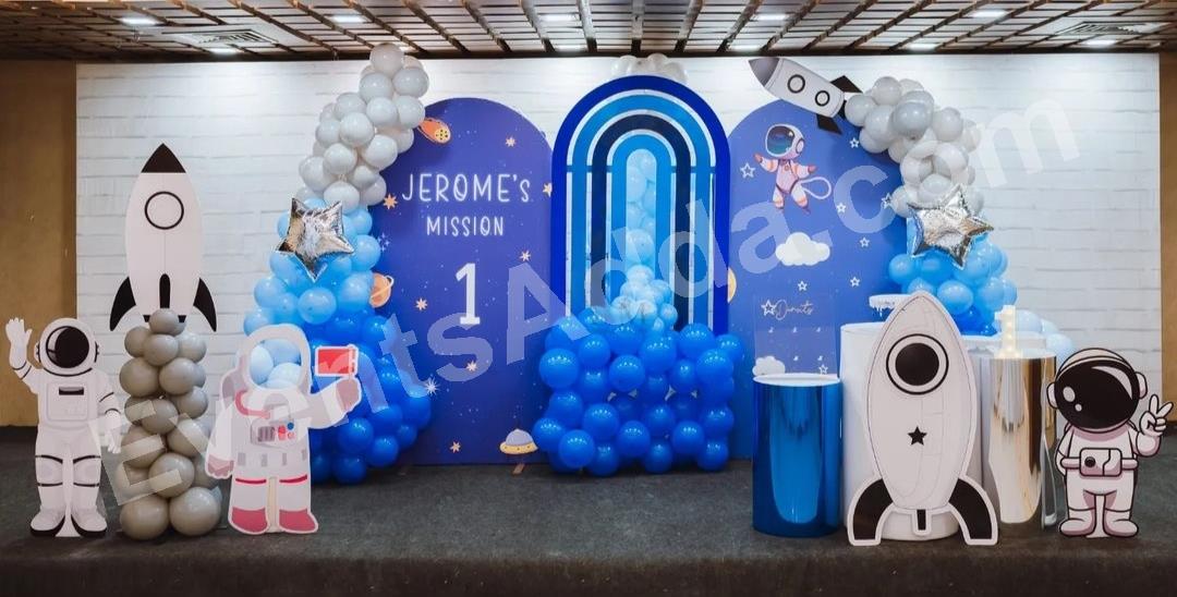 Mission to Space First Birthday Balloon Decoration Decoration in Dubai