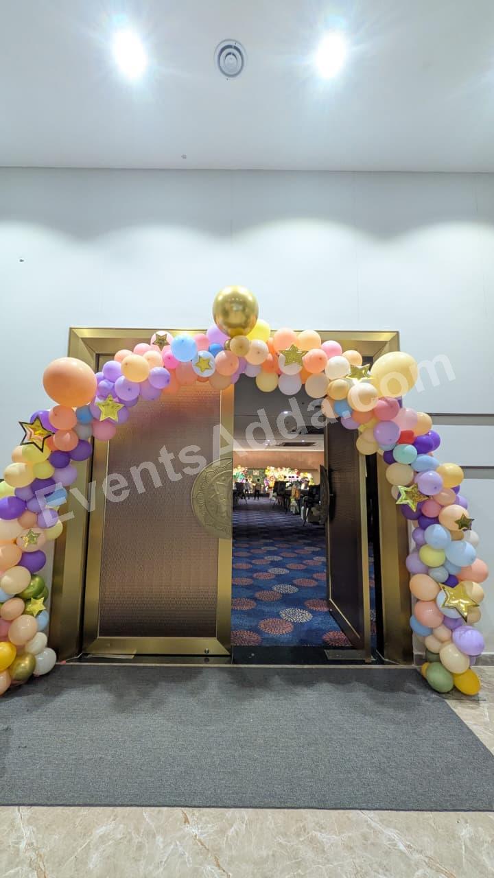 pastel-balloon-entrance-arch-decoration in Dubai