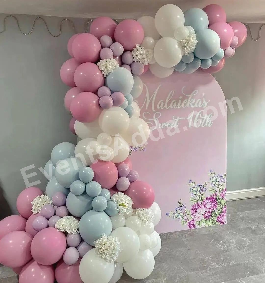 pastel-sweet-16-birthday-backdrop-decoration in Dubai