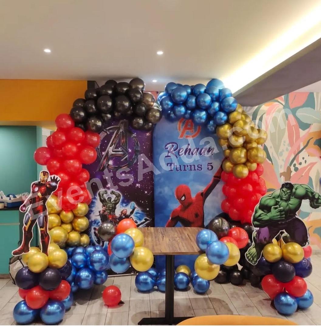 premium-avengers-birthday-theme-decoration in Jorhat