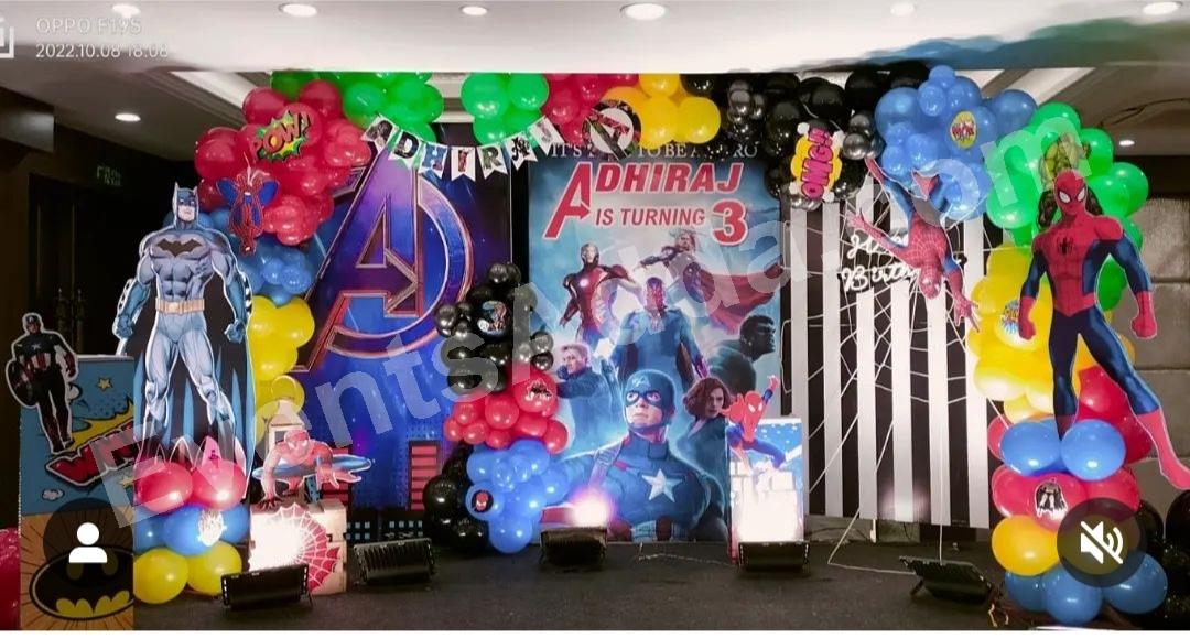 premium-avengers-superhero-birthday-theme-decoration in Jorhat