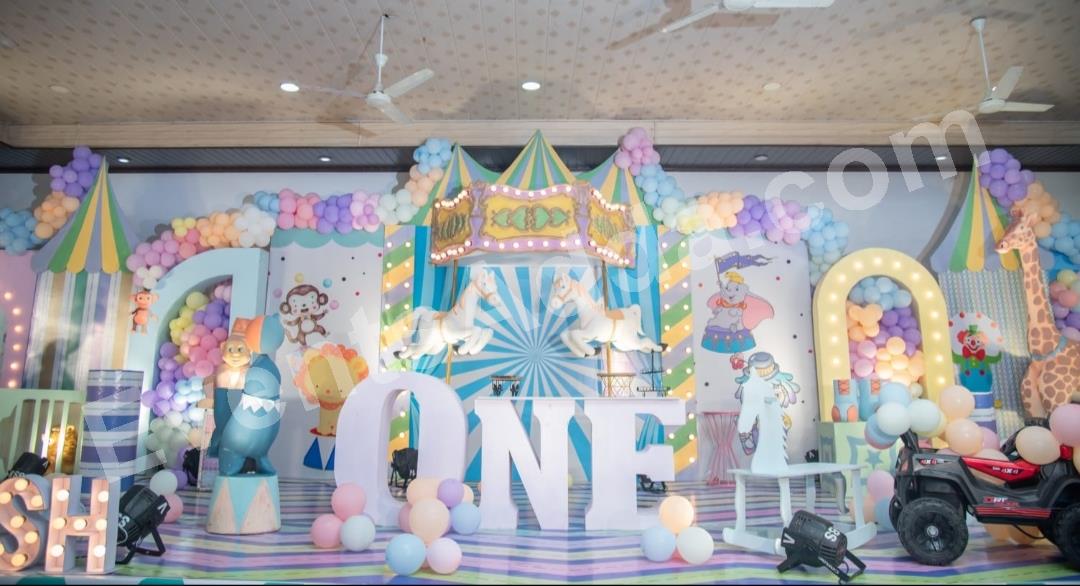 Premium Carnival Circus Birthday Theme Decoration Decoration in Vijayawada