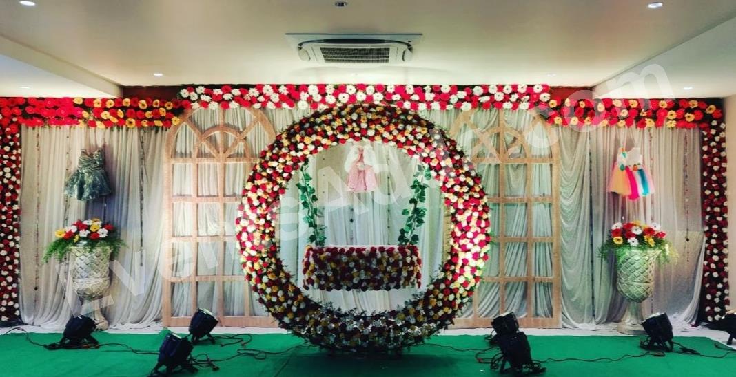 premium-circular-floral-swing-decoration in Hyderabad