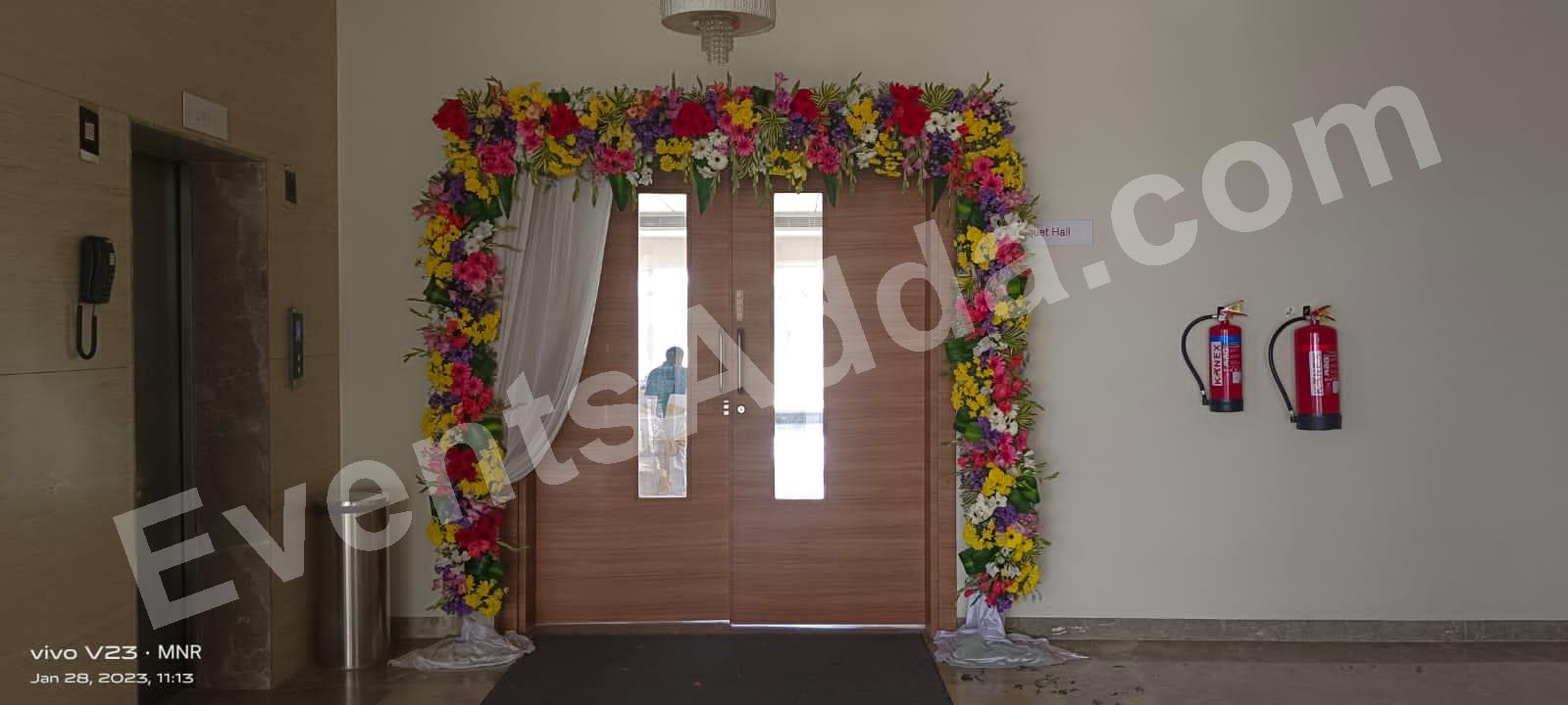 premium-floral-entrance-door-frame-decoration in Jorhat