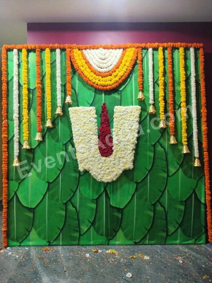 premium-floral-namam-backdrop-decoration in Jaipur