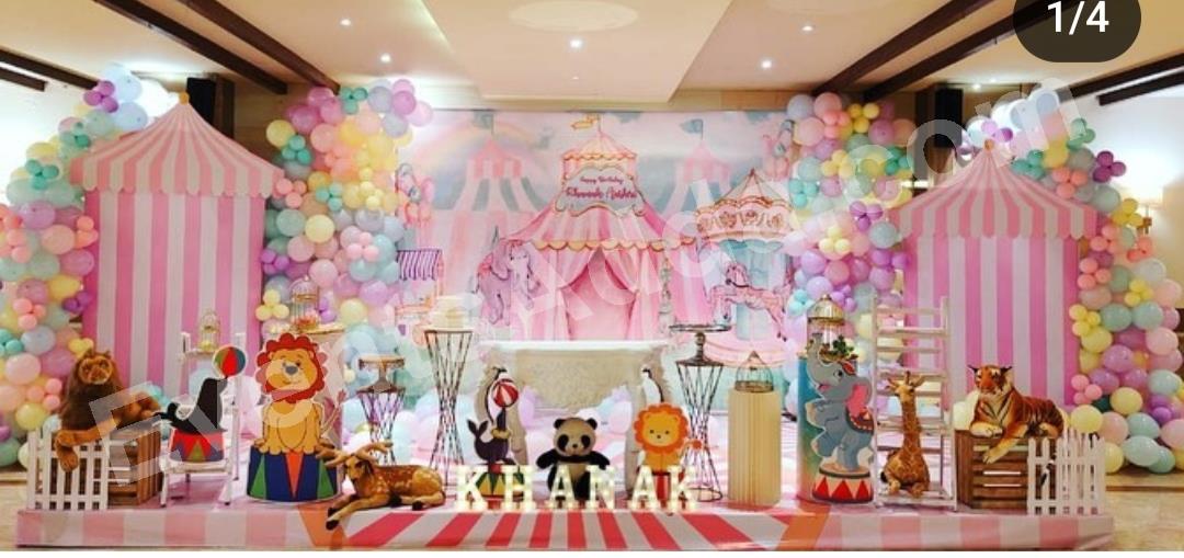 premium-pastel-circus-carnival-birthday-decoration in Wanaparthy