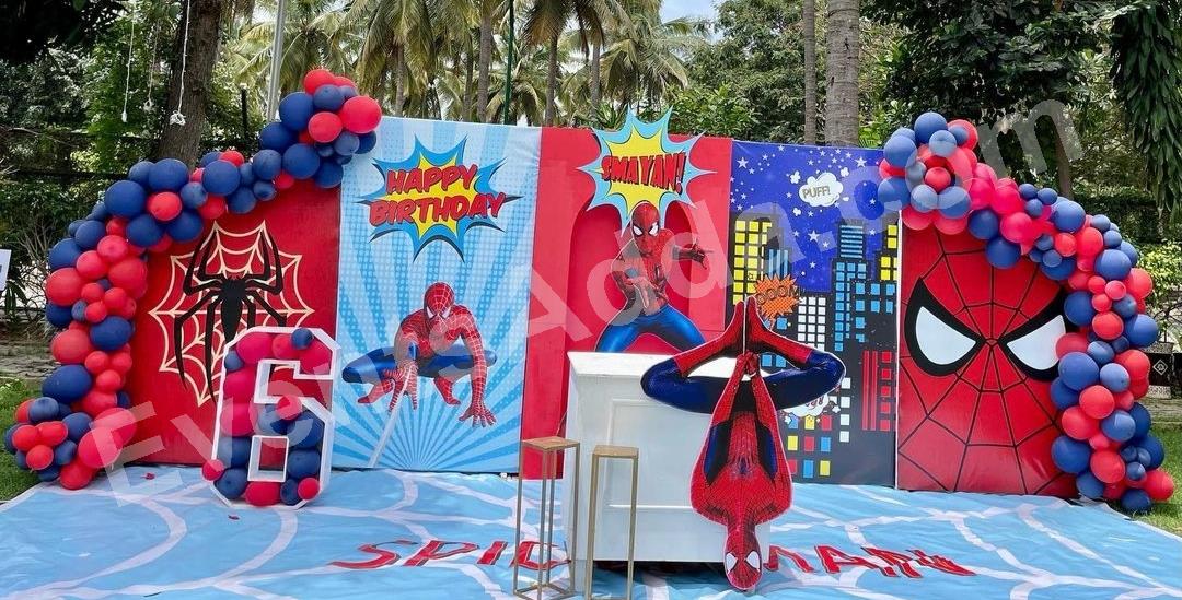 premium-spider-man-comic-theme-birthday-backdrop-decoration in Jorhat