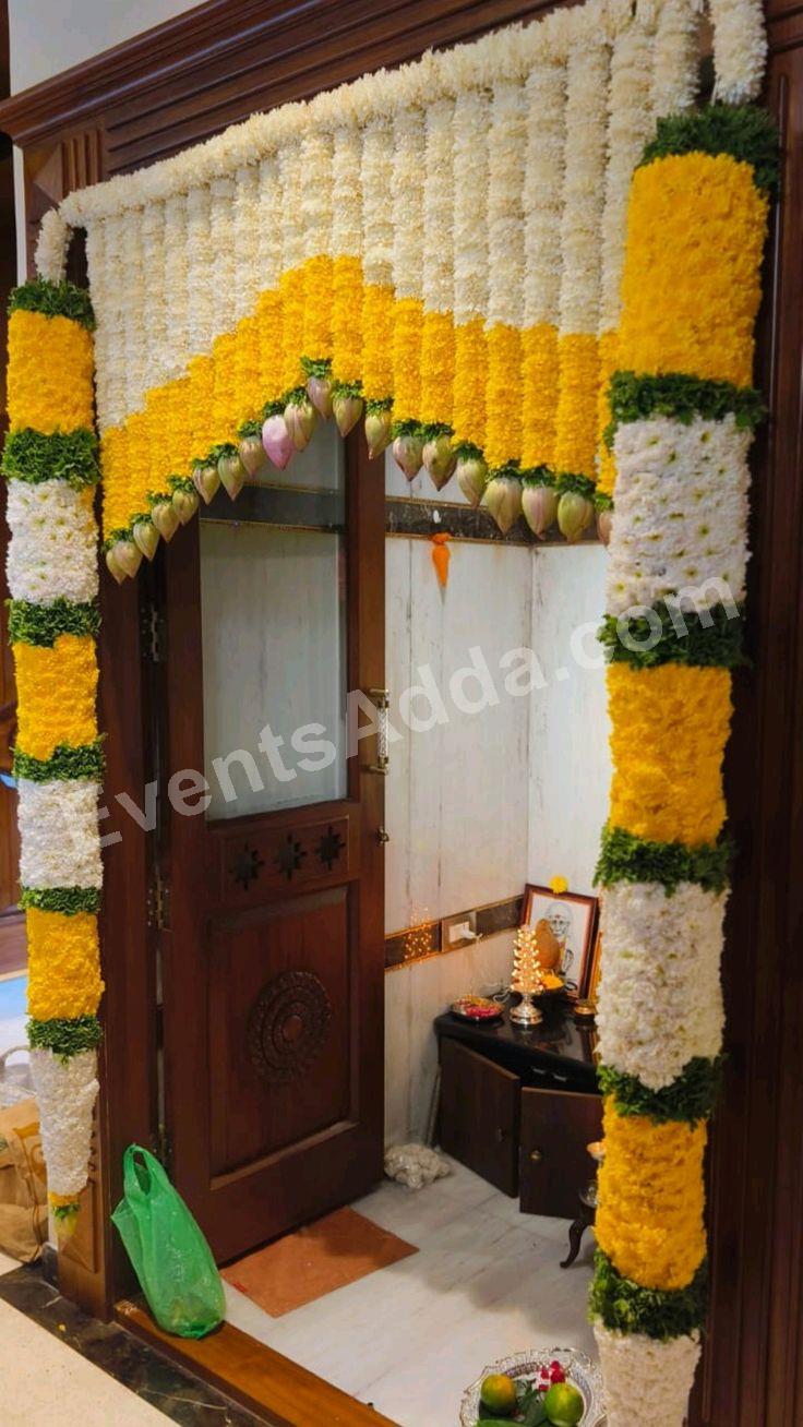 premium-temple-entrance-floral-door-decoration in Jaipur