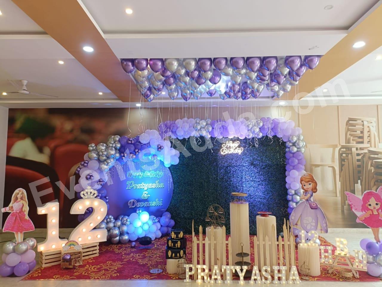 Princess Theme Birthday Decoration in Bangalore